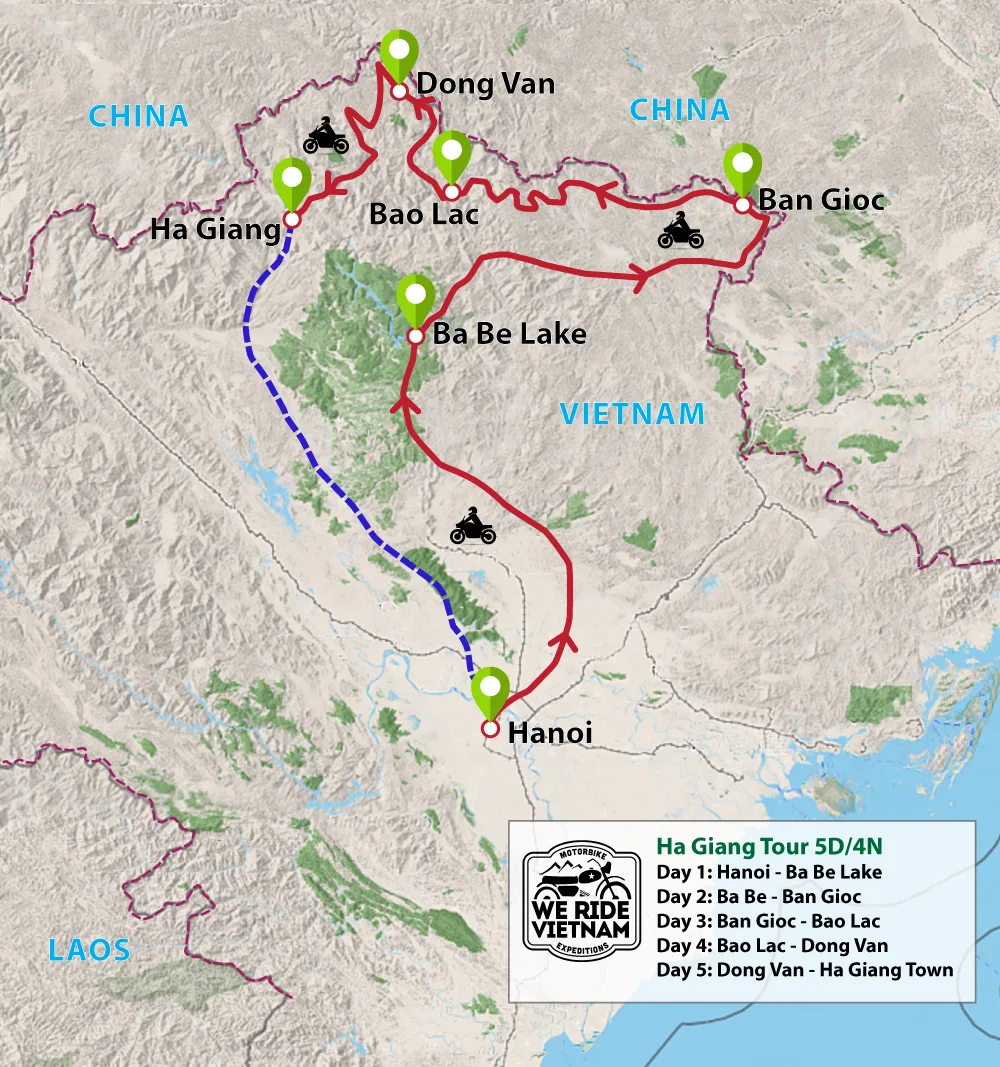 ha giang 5d 4n 2026 map | ban gioc ha giang motorbike tour 5d4n | vietnam motorcycle tour ban gioc ha giang motorbike tour 5d4n | vietnam motorcycle tour
